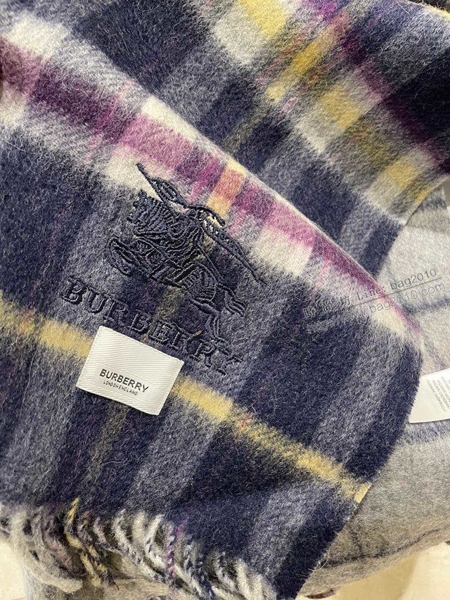 Burberry雙面小披肩 巴寶莉2021新款雙面羔毛披肩圍巾  mmj1081